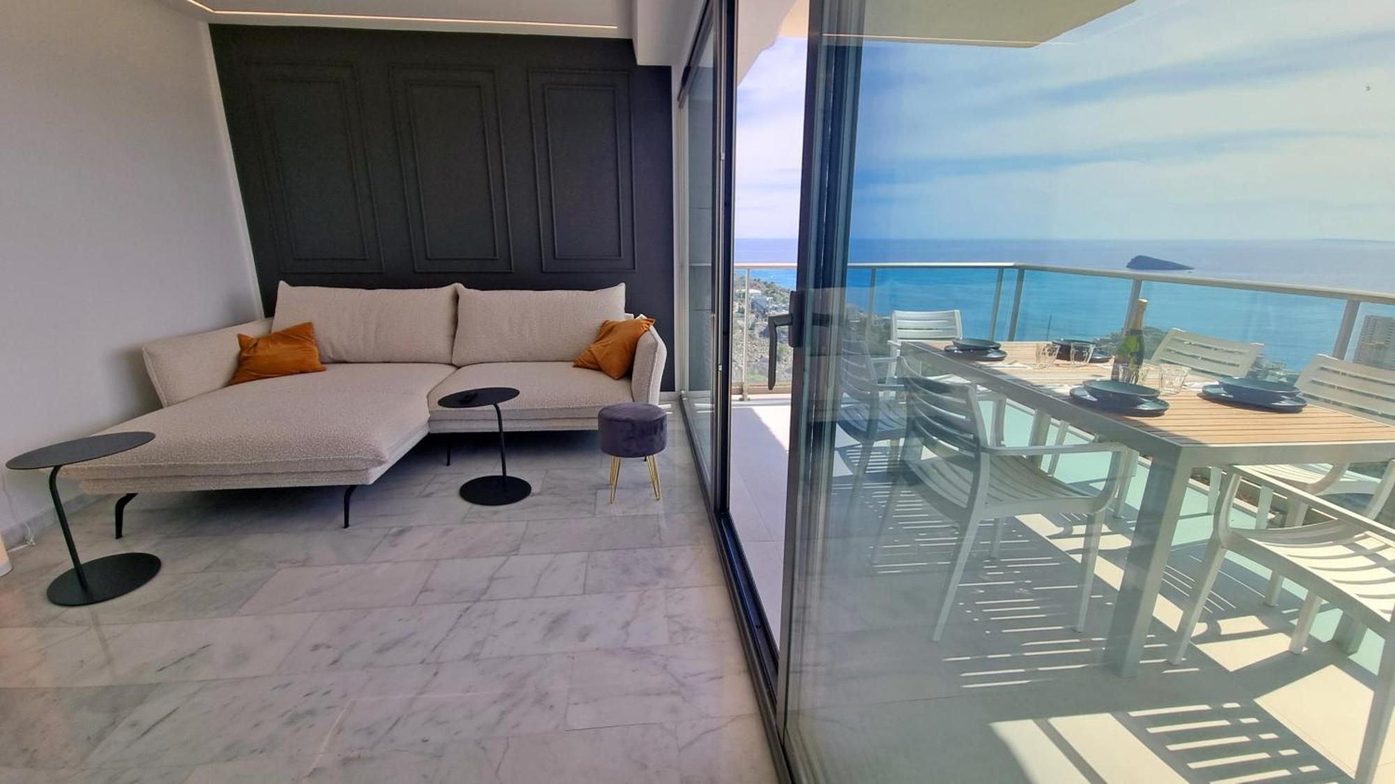 Skyline 37 Terraza Con Vista Al Mar Lejlighed Benidorm Eksteriør billede