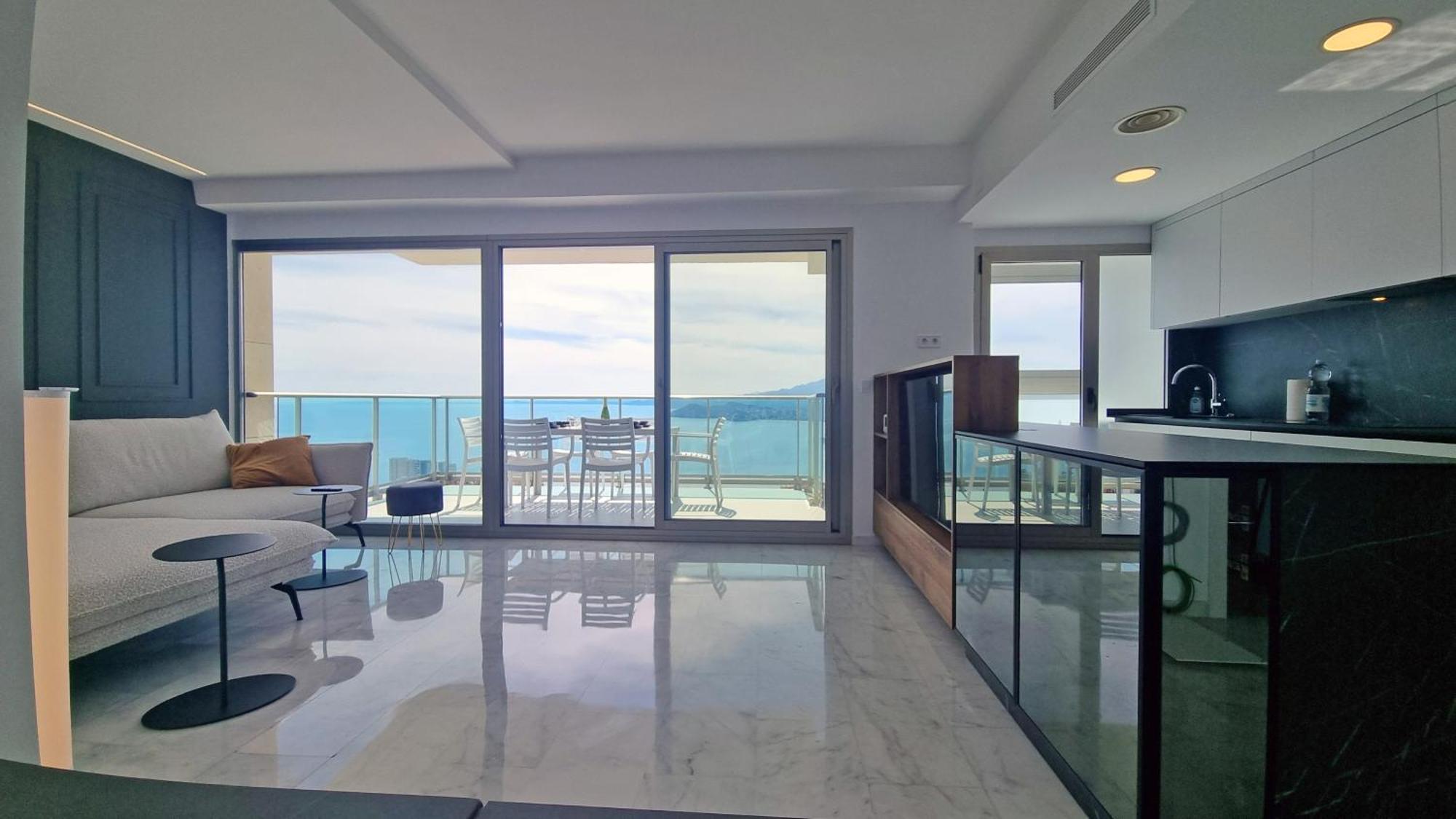 Skyline 37 Terraza Con Vista Al Mar Lejlighed Benidorm Eksteriør billede