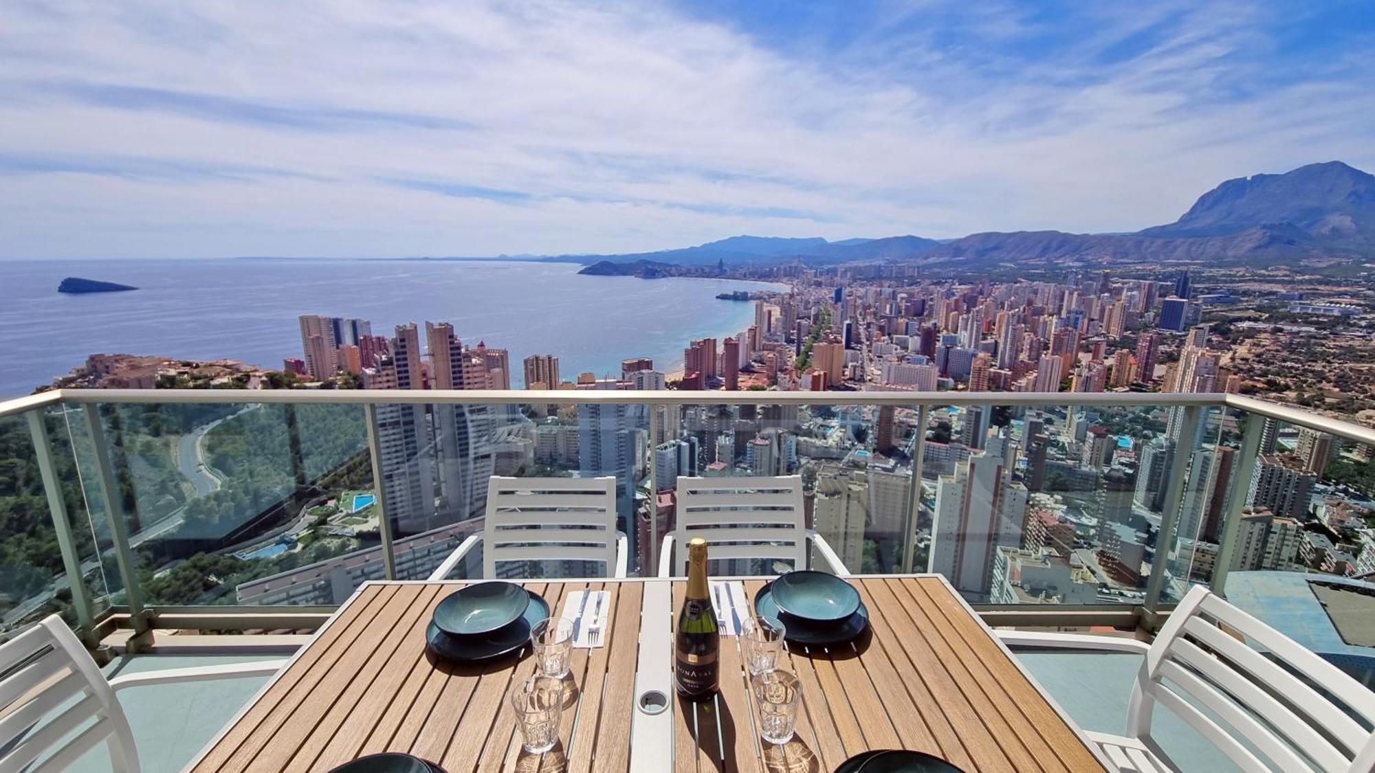 Skyline 37 Terraza Con Vista Al Mar Lejlighed Benidorm Eksteriør billede
